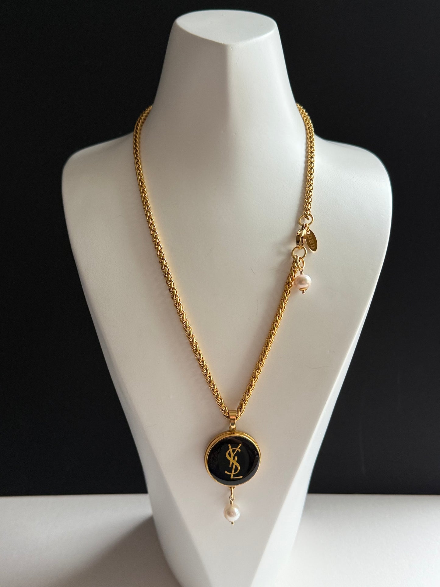 🖤 Vintage Authentic gold YSL Necklace • SUPER RARE ONE OF A KIND PIECE