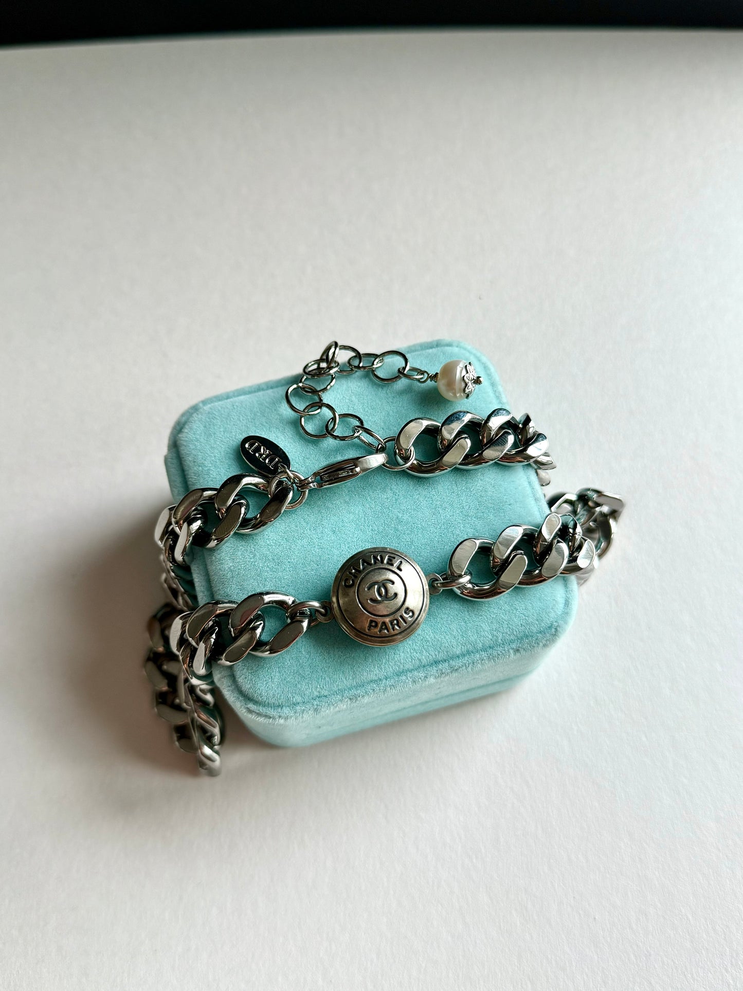 Authentic Vintage chunky reworked button choker