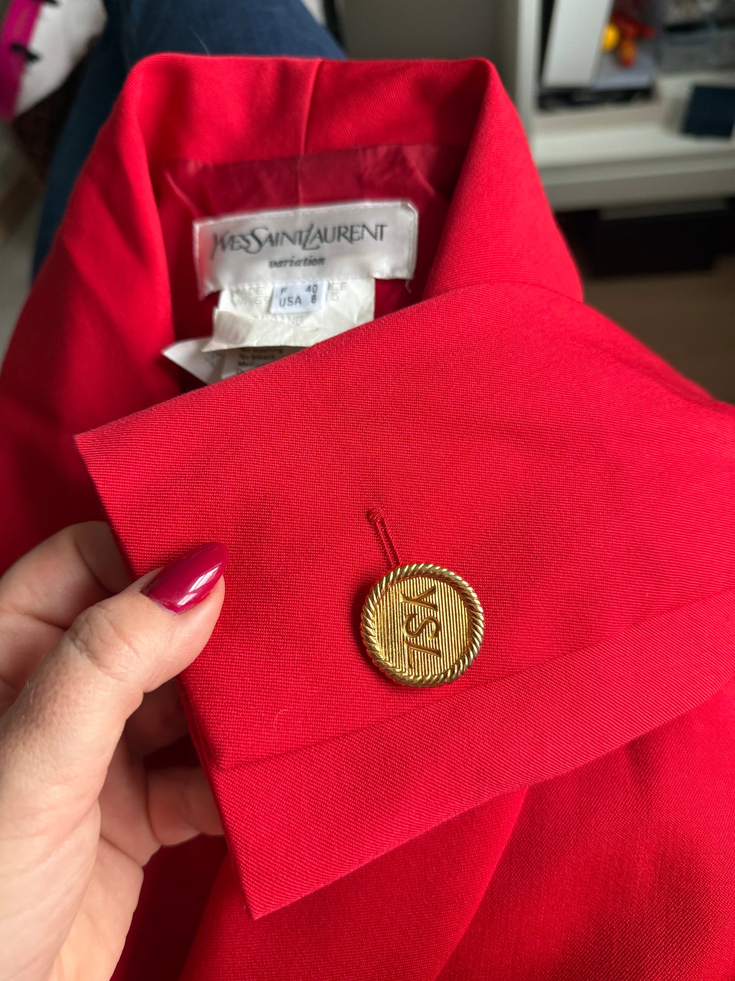 Vintage Authentic gold YSL Necklace • SUPER RARE ONE OF A KIND PIECE