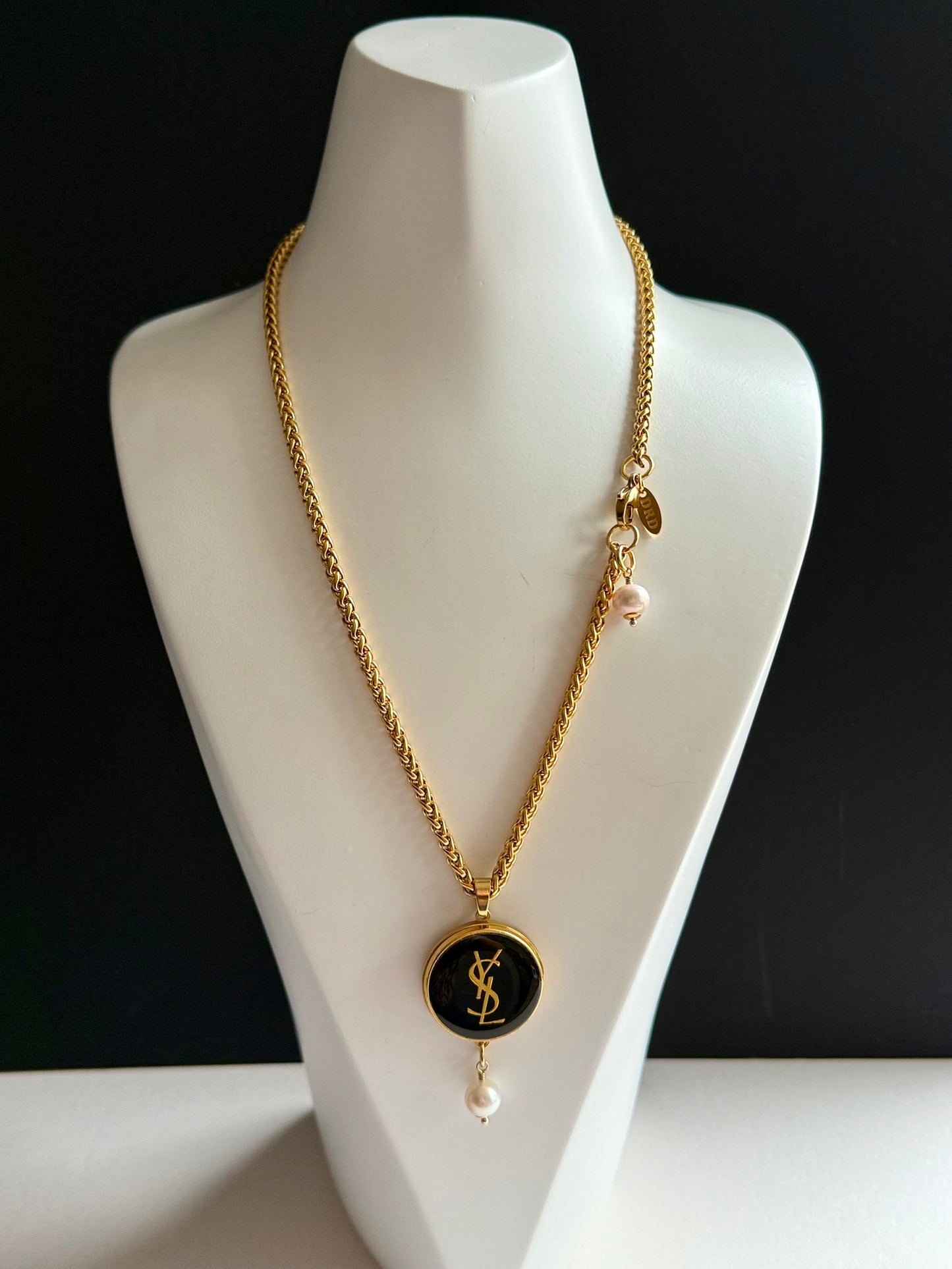 🖤 Vintage Authentic gold YSL Necklace • SUPER RARE ONE OF A KIND PIECE