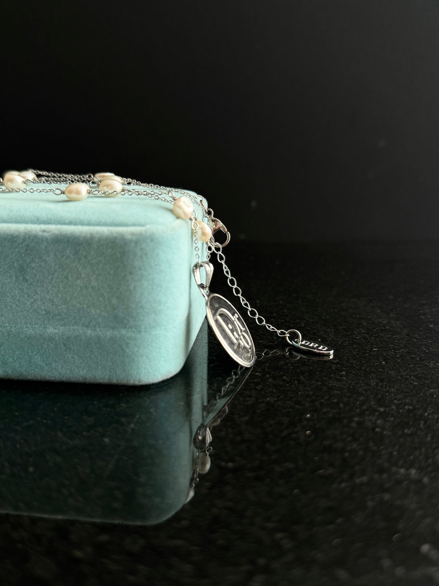 🤍 One of a kind Authentic Reworked Dior charm necklace