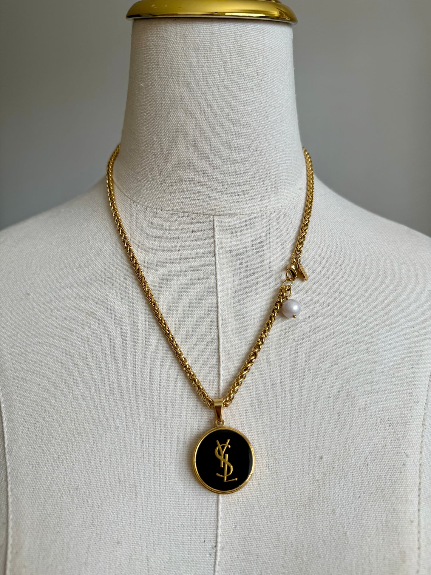 Vintage Authentic gold YSL Necklace • SUPER RARE ONE OF A KIND PIECE
