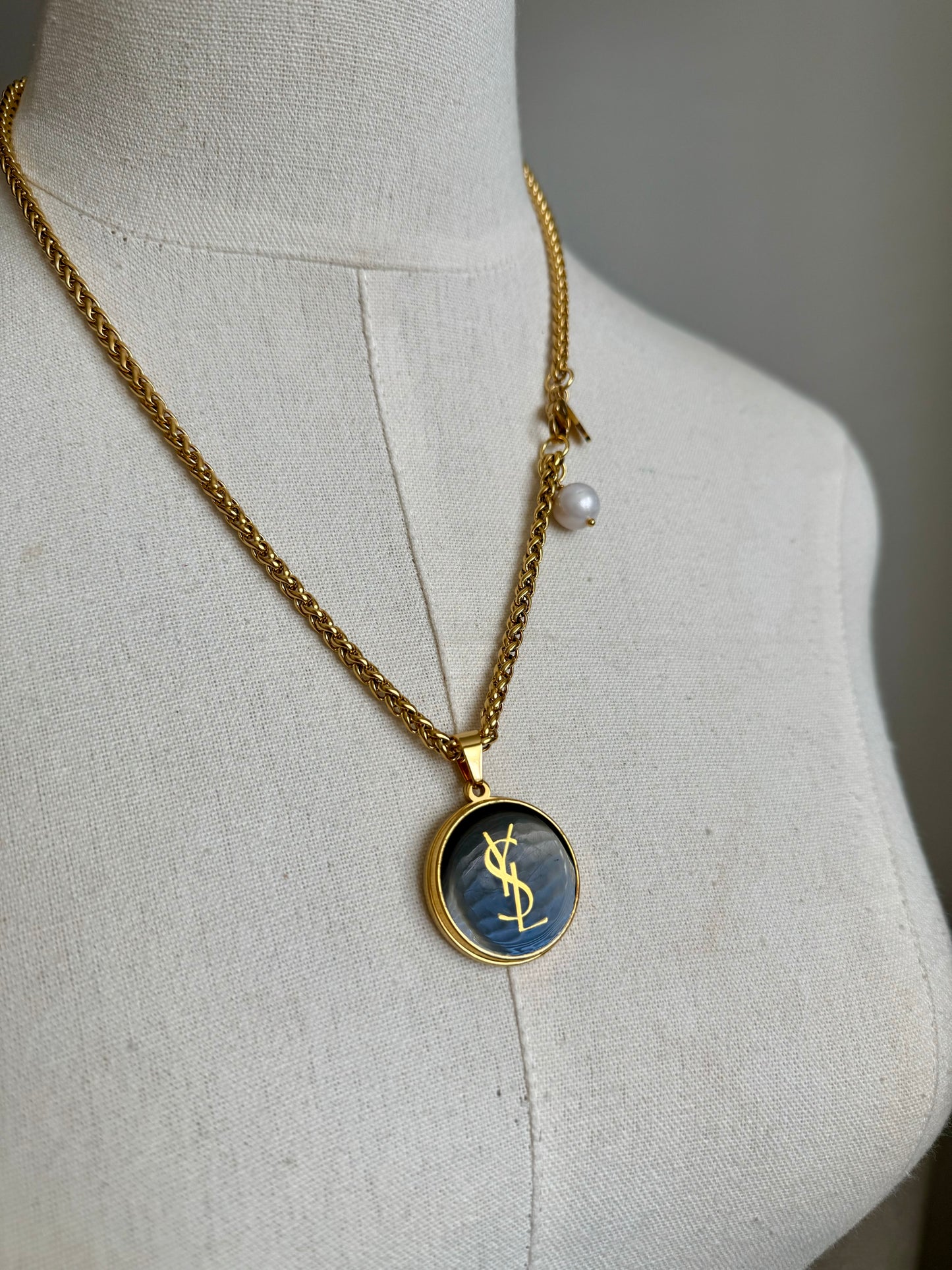 Vintage Authentic gold YSL Necklace • SUPER RARE ONE OF A KIND PIECE