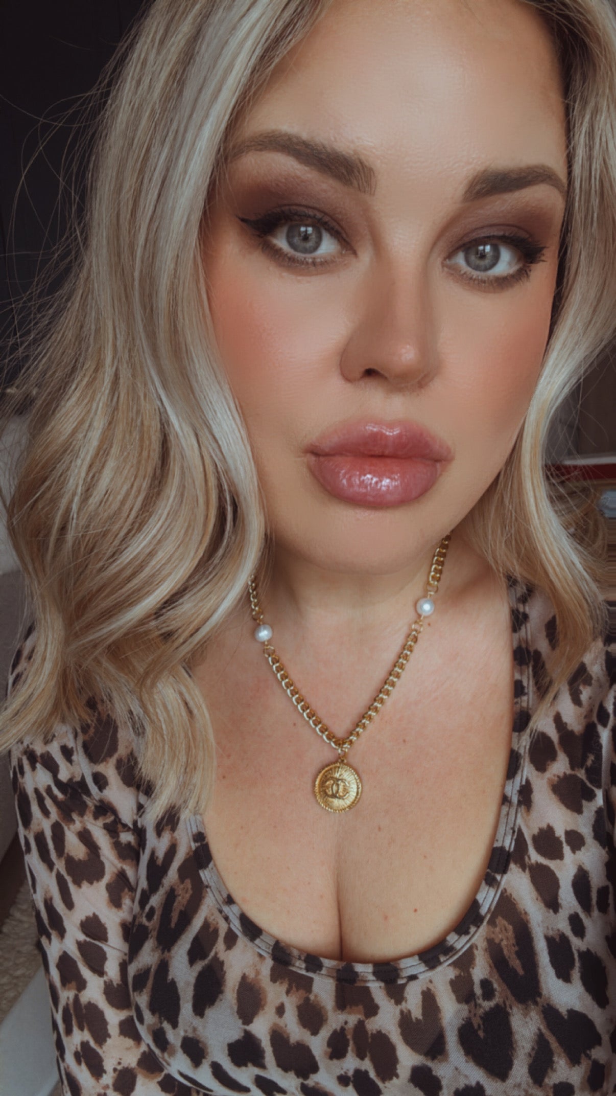 Extremely rare Authentic Reworked gold Button Necklace