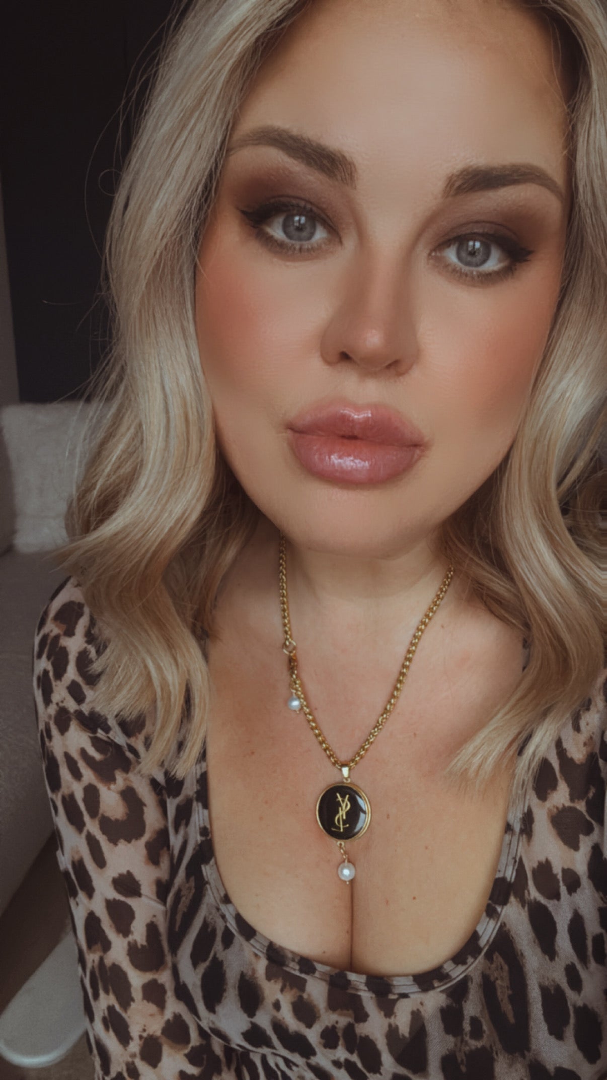 🖤 Vintage Authentic gold YSL Necklace • SUPER RARE ONE OF A KIND PIECE