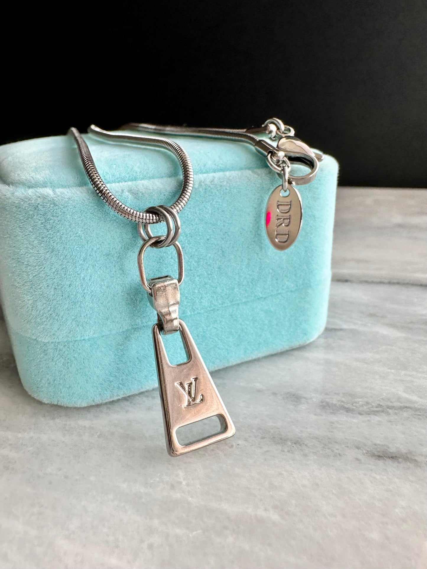Authentic silver reworked Louis Vuitton Necklace - VERY rare!