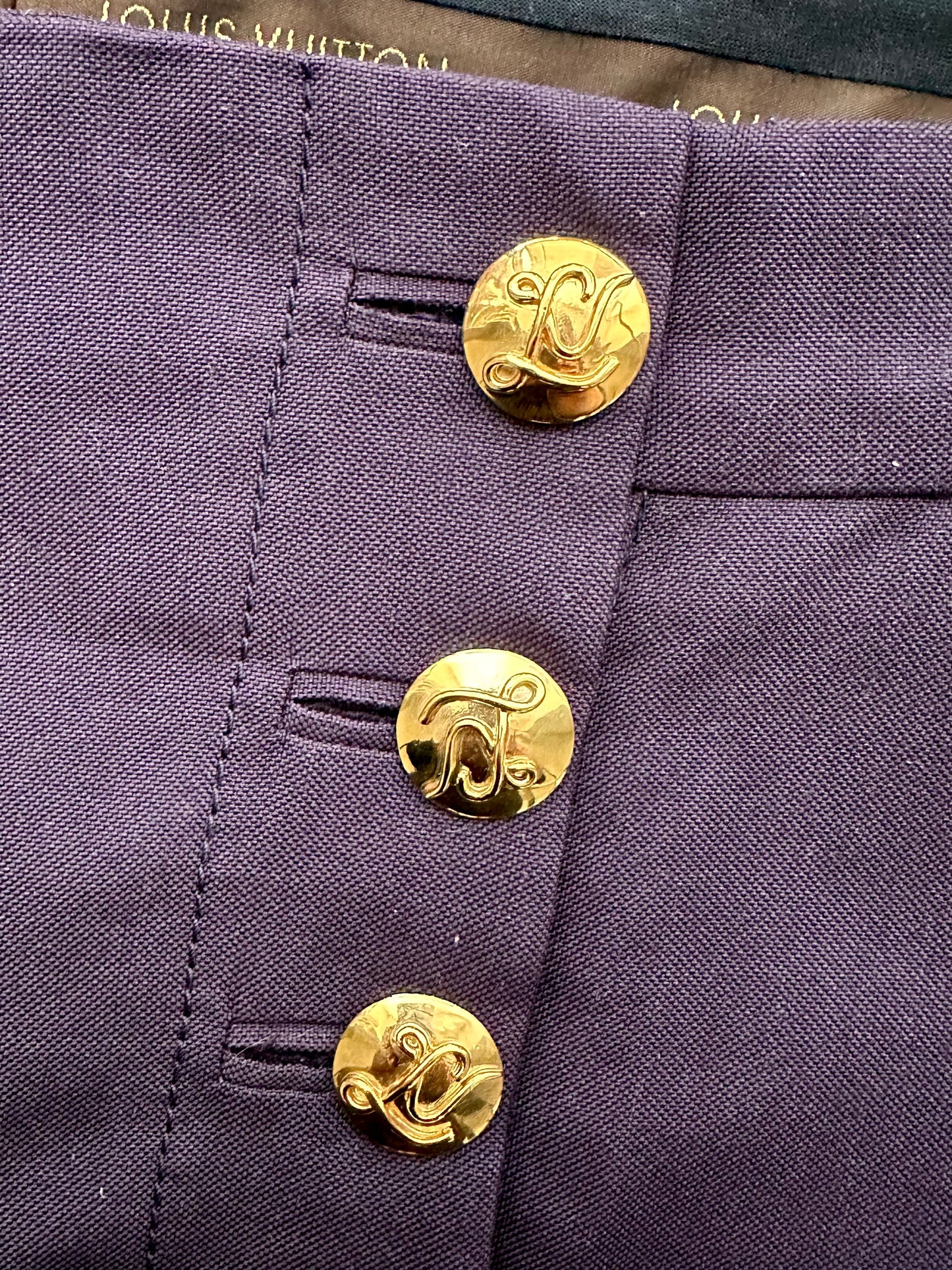 ❤️ Authentic gold reworked Louis Vuitton button beaded Necklace - VERY rare!