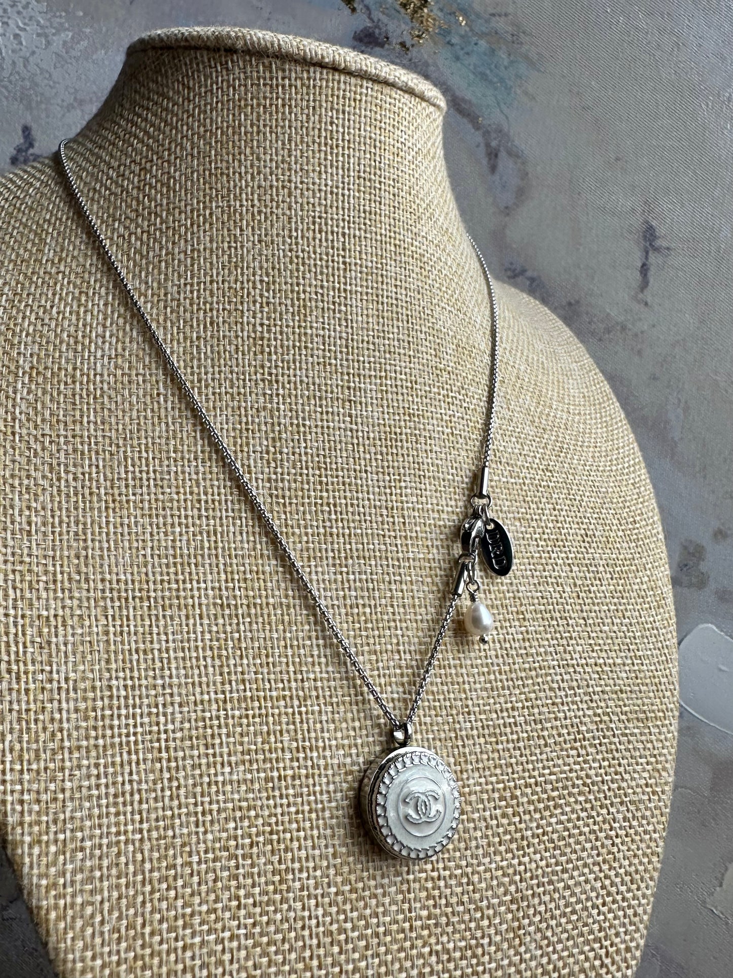 RARE One of a kind Authentic Reworked button necklace