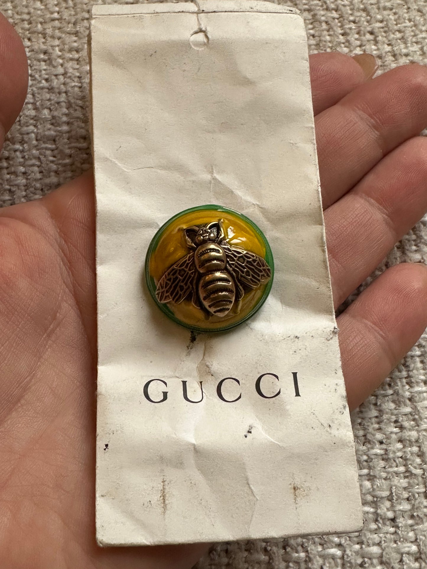 🐝 Antique Gold Gucci charm chain necklace • high quality wheat chain