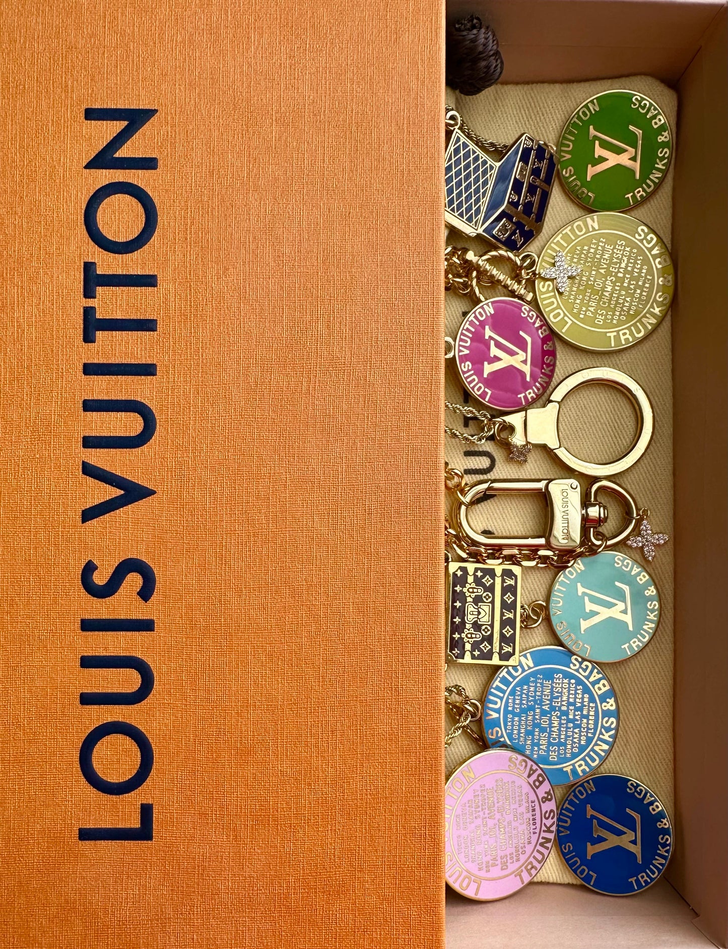 Yellow Huge Louis Vuitton TRUNK Authentic gold reworked Louis Vuitton Necklace - VERY rare!