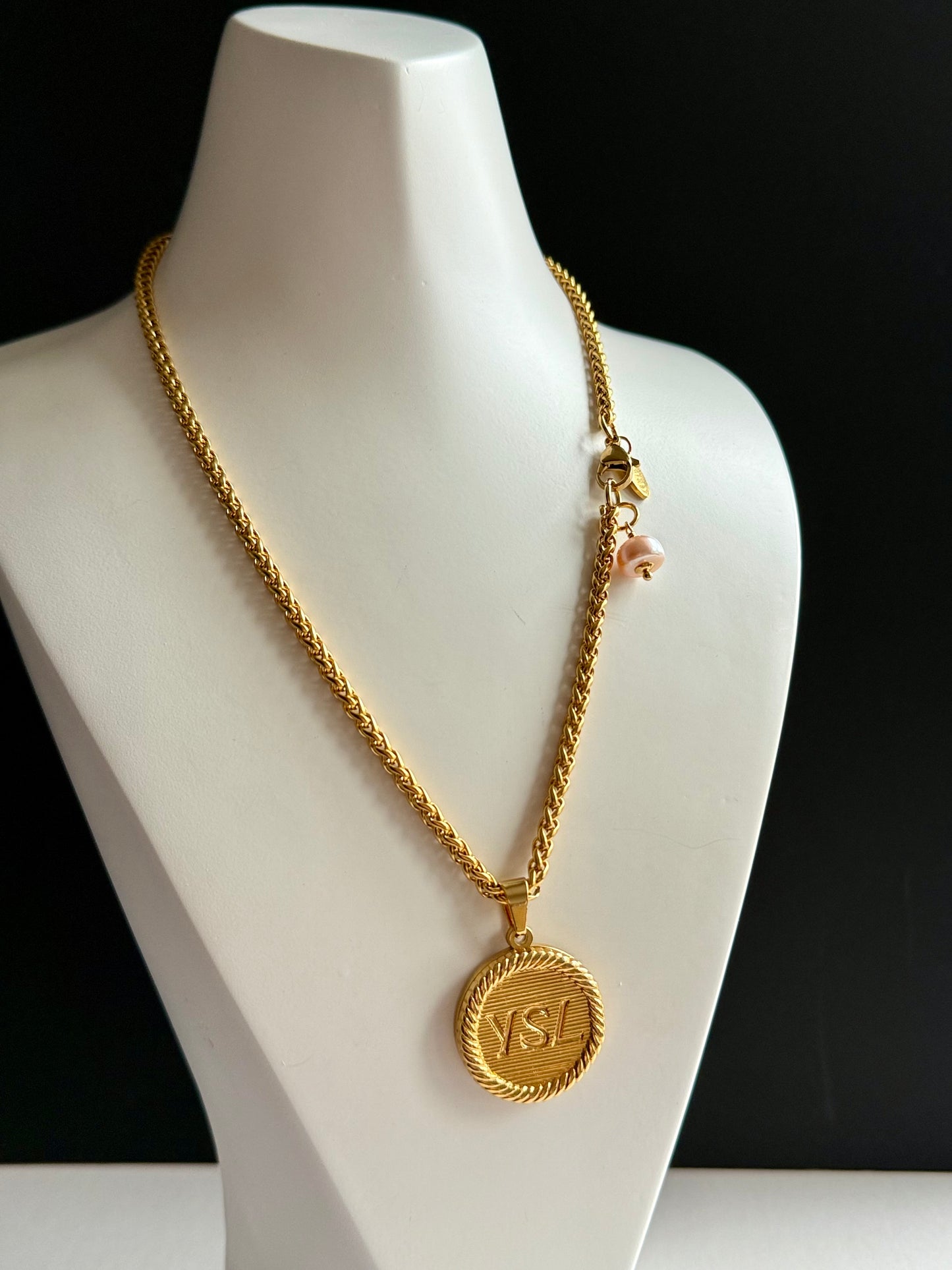 Vintage Authentic gold YSL Necklace • SUPER RARE ONE OF A KIND PIECE