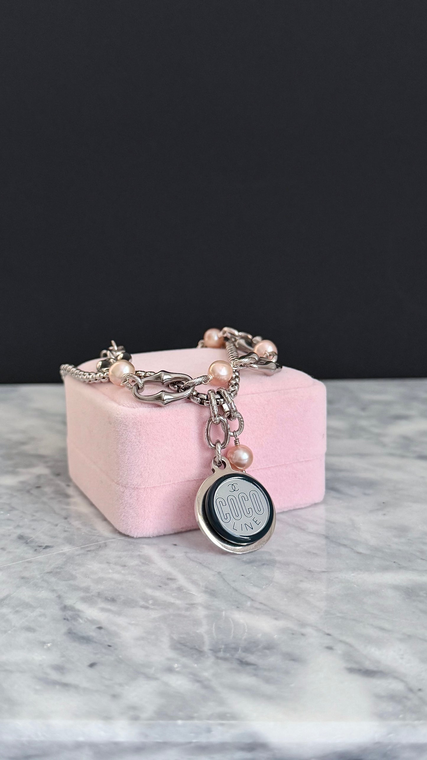 🖤 LARGE ONE OF A KIND - Authentic Reworked silver Necklace