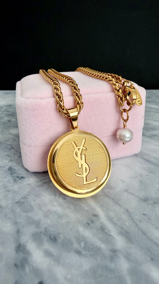 ✨Vintage Authentic gold YSL Necklace • SUPER RARE ONE OF A KIND PIECE