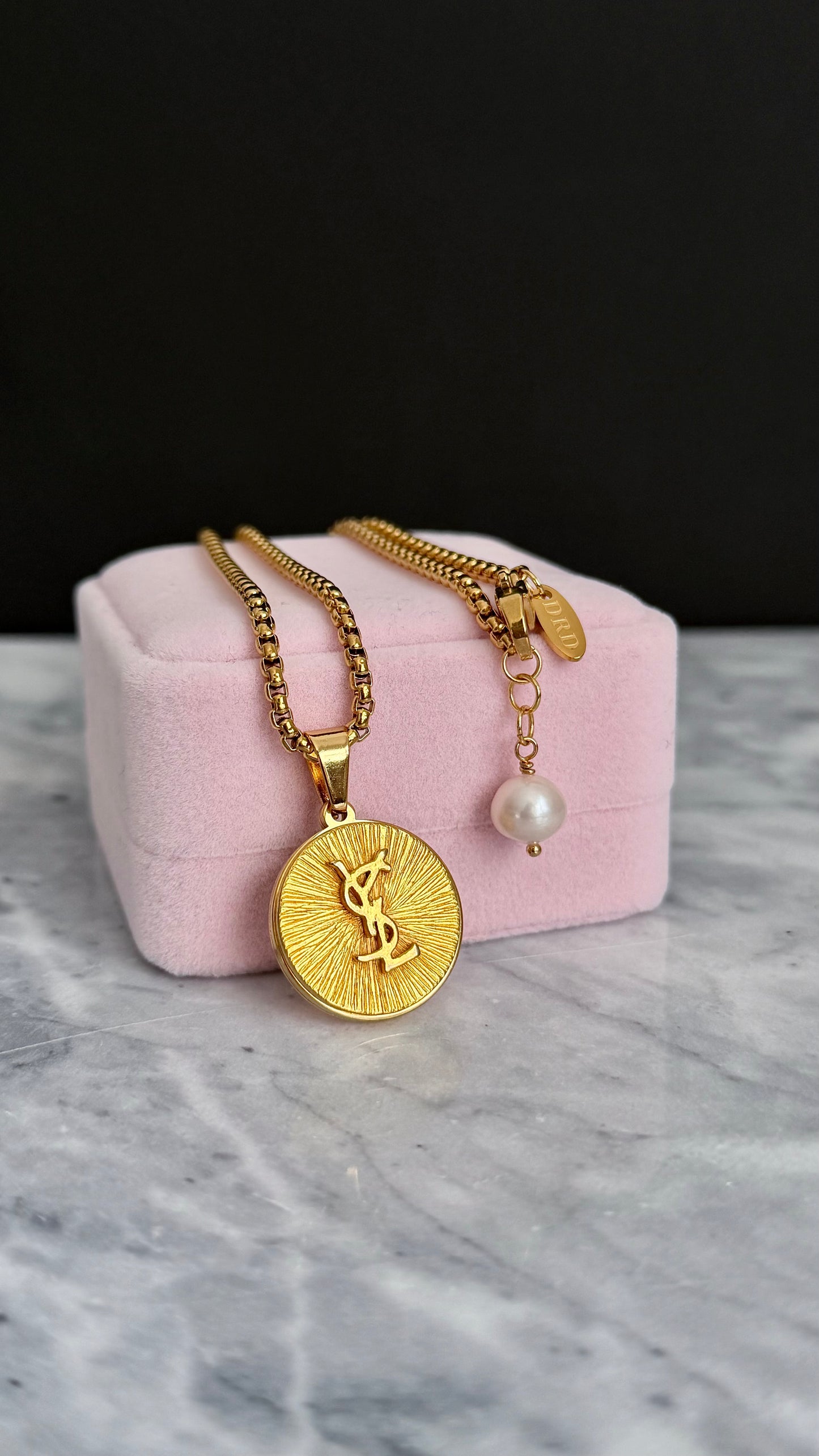 ✨Vintage Authentic gold YSL Necklace • SUPER RARE ONE OF A KIND PIECE