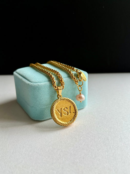 Vintage Authentic gold YSL Necklace • SUPER RARE ONE OF A KIND PIECE