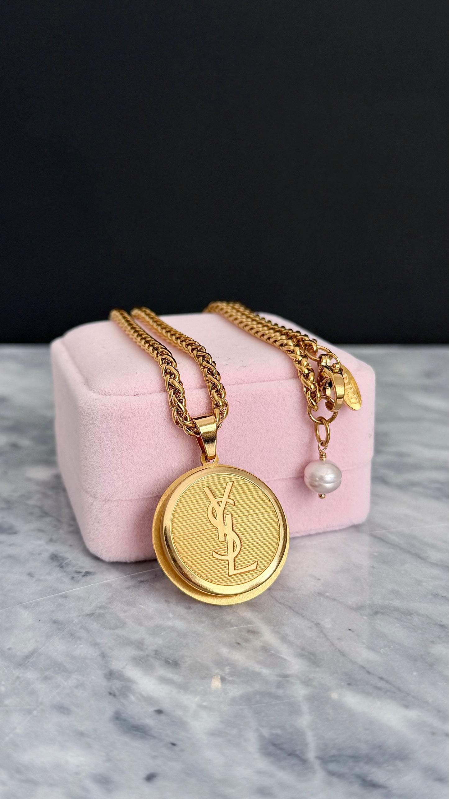 ✨Vintage Authentic gold YSL Necklace • SUPER RARE ONE OF A KIND PIECE