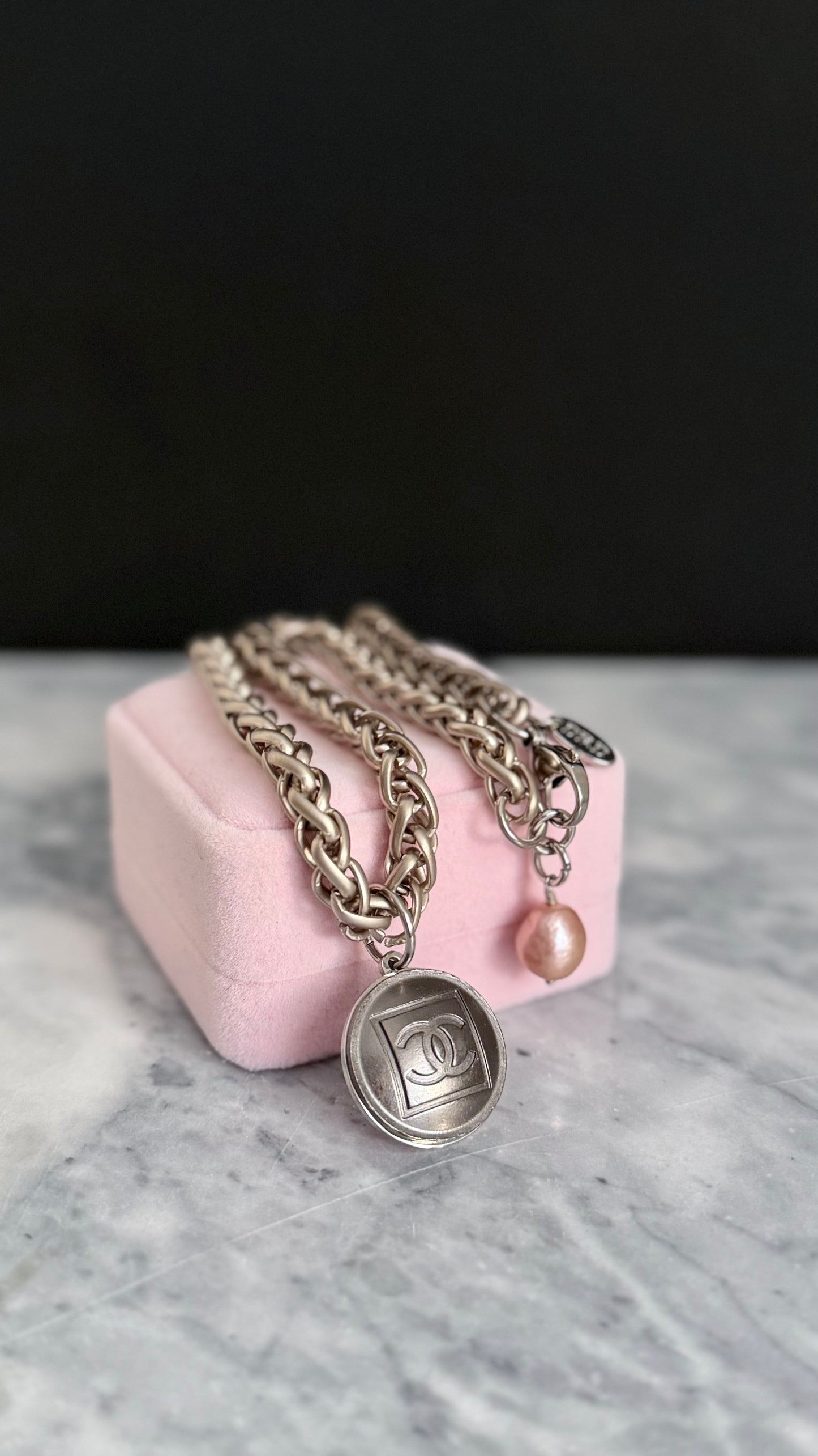 One of a kind Authentic Reworked button necklace