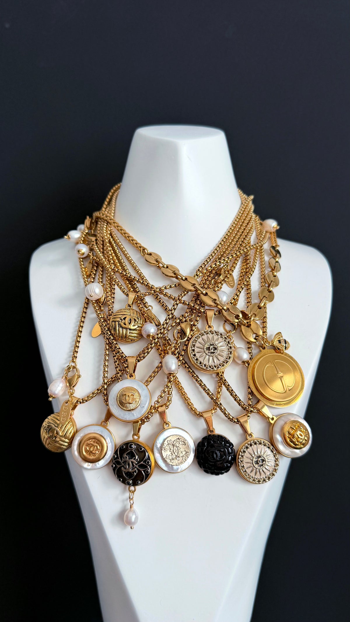 ❤️ reworked button necklace