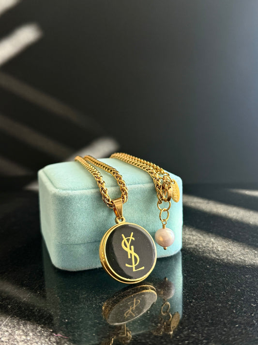 Vintage Authentic gold YSL Necklace • SUPER RARE ONE OF A KIND PIECE