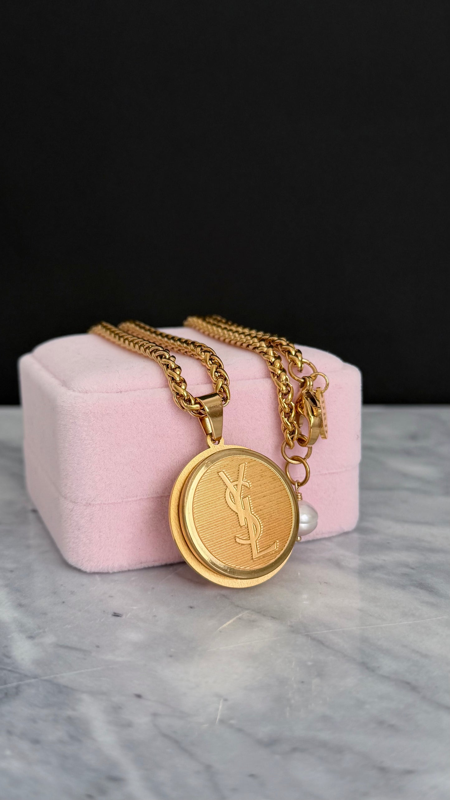 ✨Vintage Authentic gold YSL Necklace • SUPER RARE ONE OF A KIND PIECE