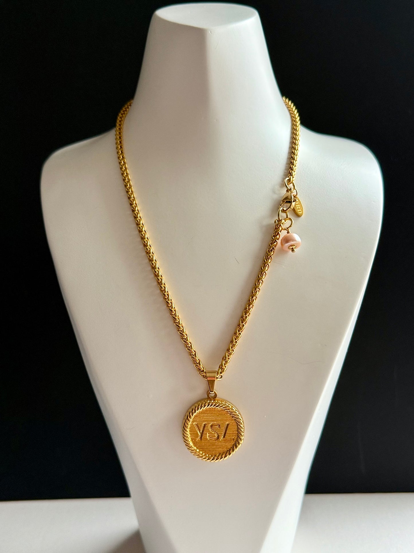 Vintage Authentic gold YSL Necklace • SUPER RARE ONE OF A KIND PIECE