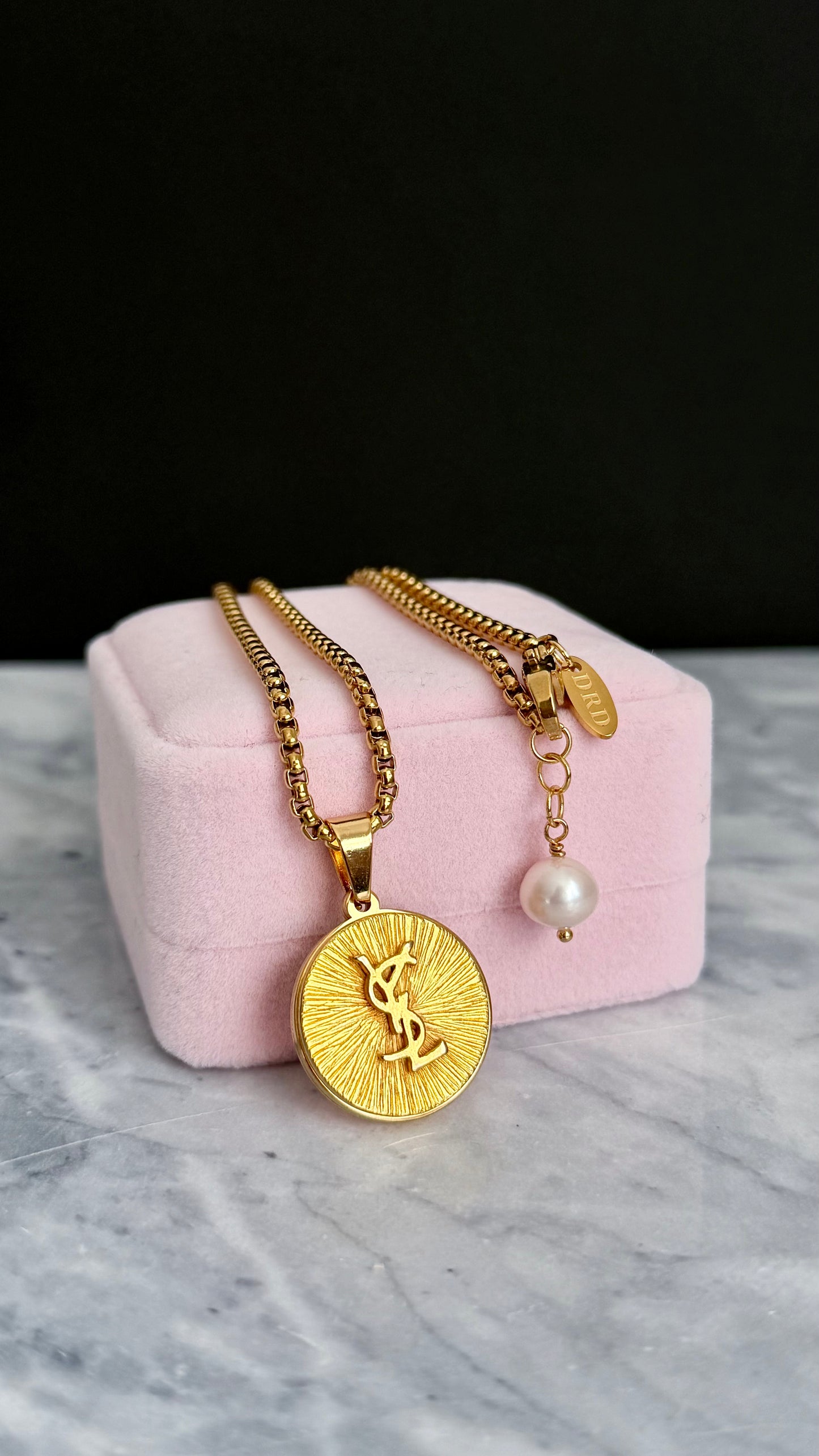 ✨Vintage Authentic gold YSL Necklace • SUPER RARE ONE OF A KIND PIECE