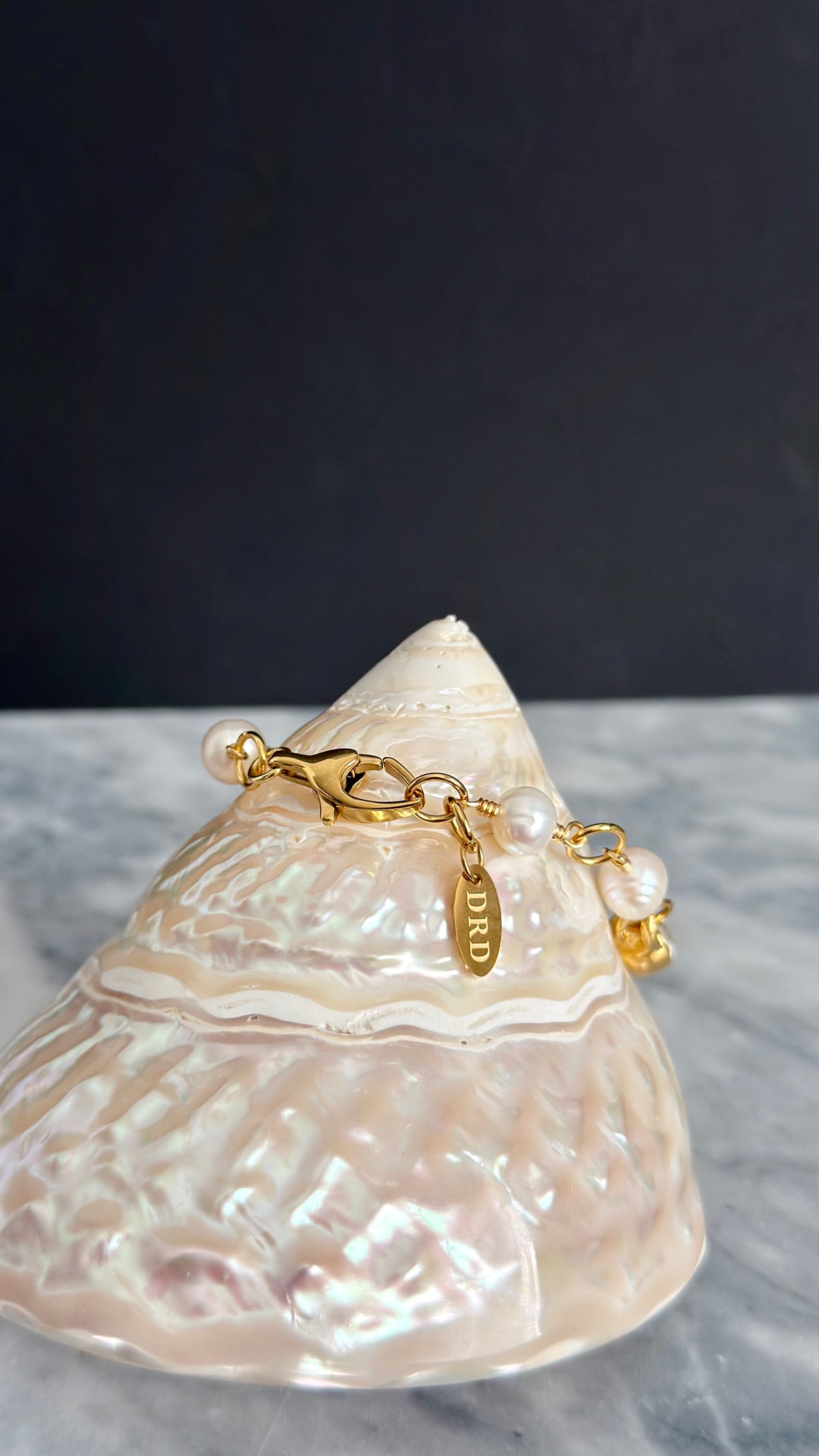 Gold chunky Authentic Reworked button bracelet