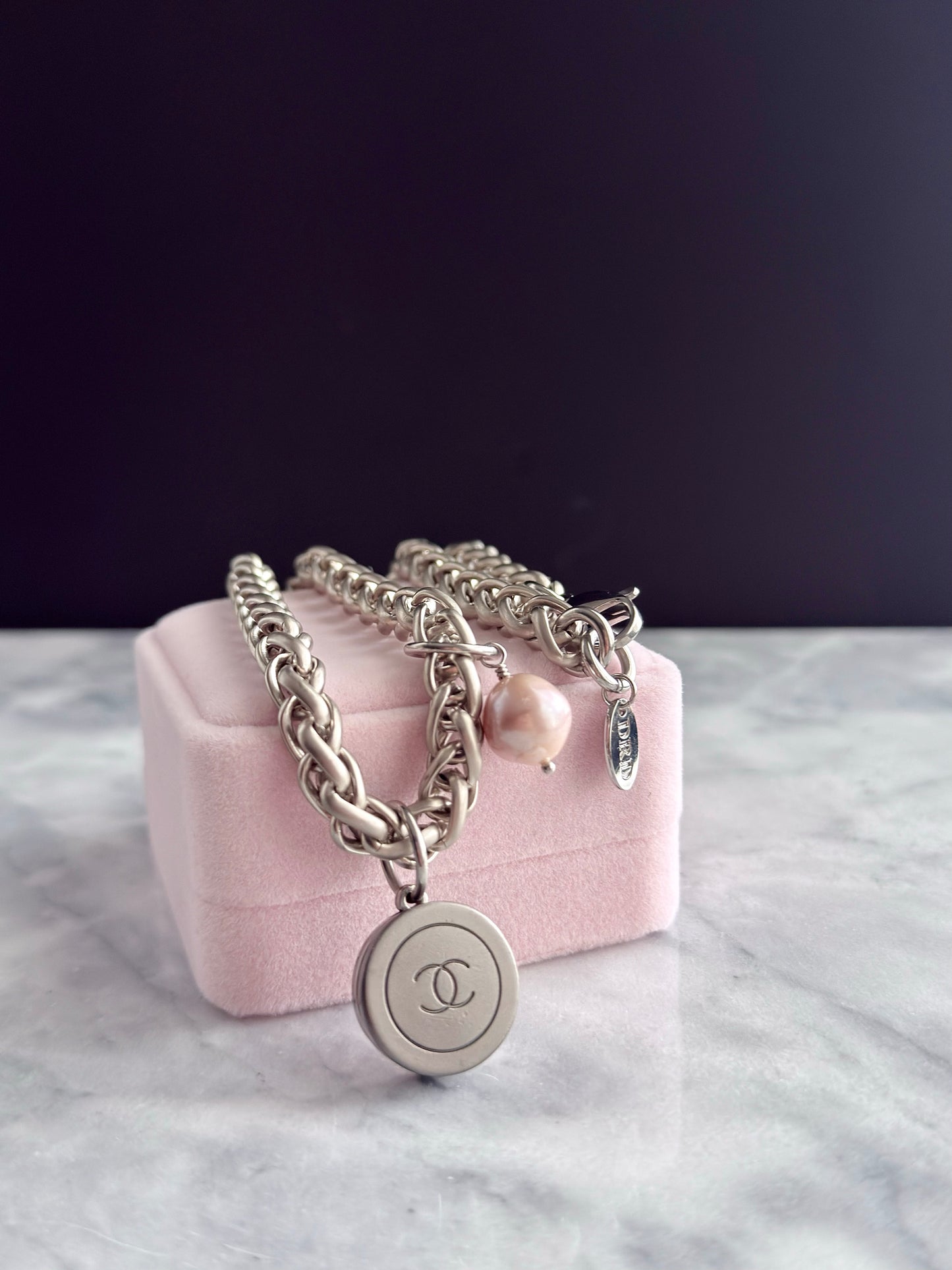 One of a kind Authentic Reworked button necklace