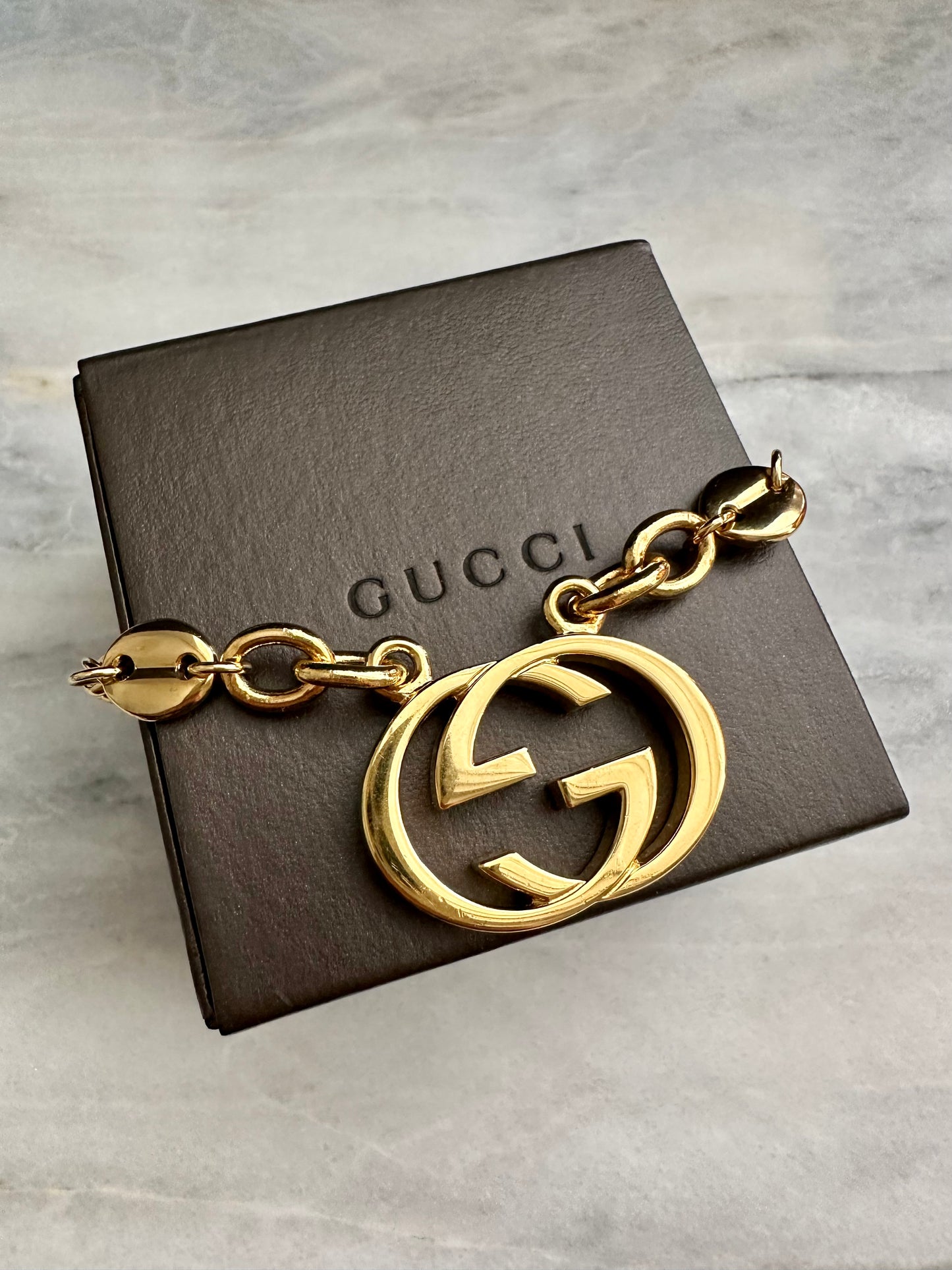 Gold Vintage Gucci charm necklace • high quality