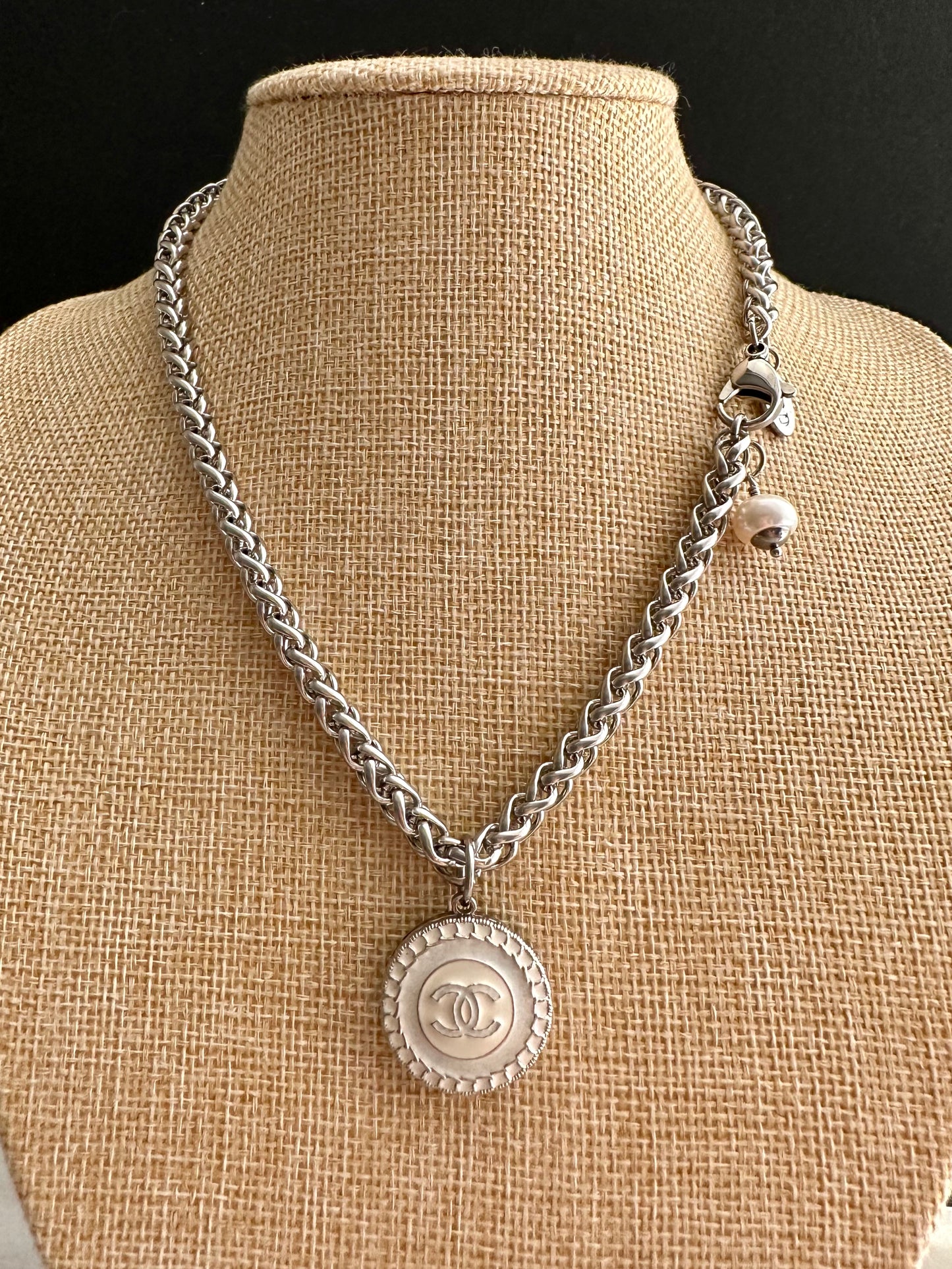 RARE One of a kind Authentic Reworked button necklace