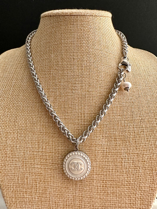 RARE One of a kind Authentic Reworked button necklace