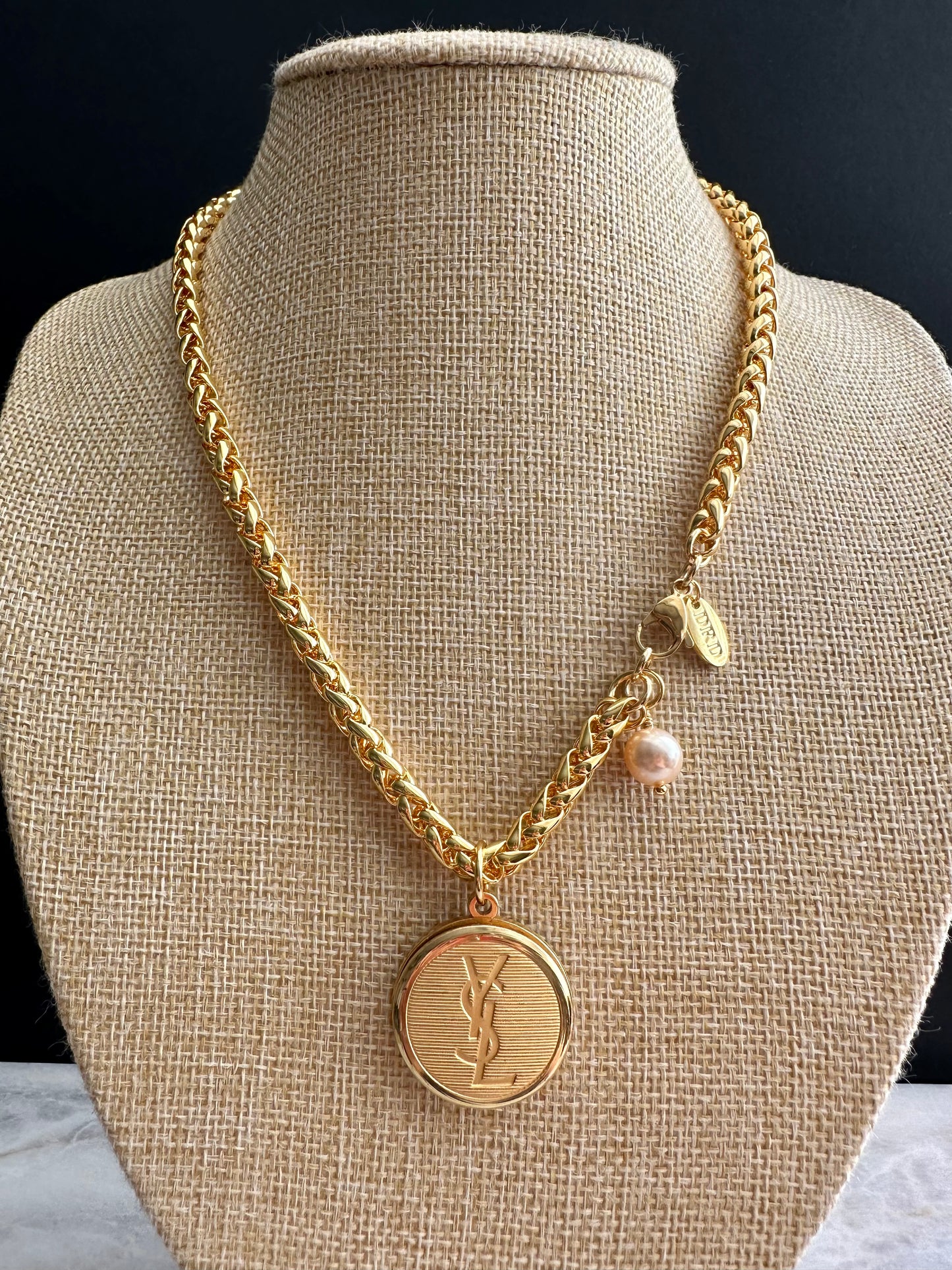 Vintage Authentic gold YSL Necklace • SUPER RARE ONE OF A KIND PIECE