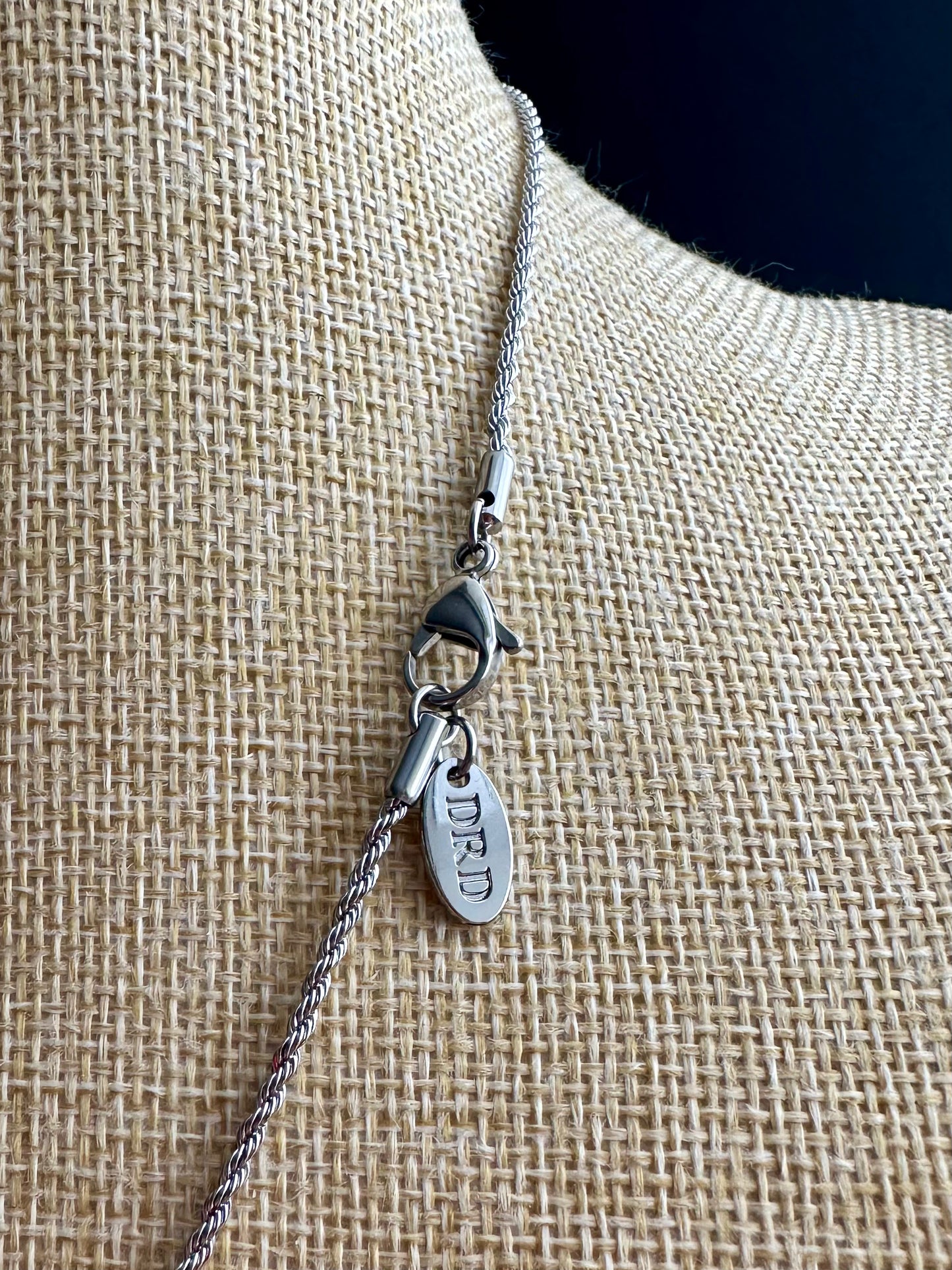 Authentic silver reworked Louis Vuitton Necklace - VERY rare!