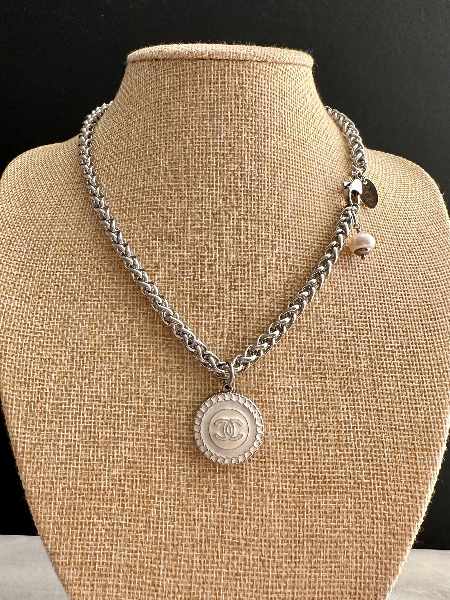 RARE One of a kind Authentic Reworked button necklace