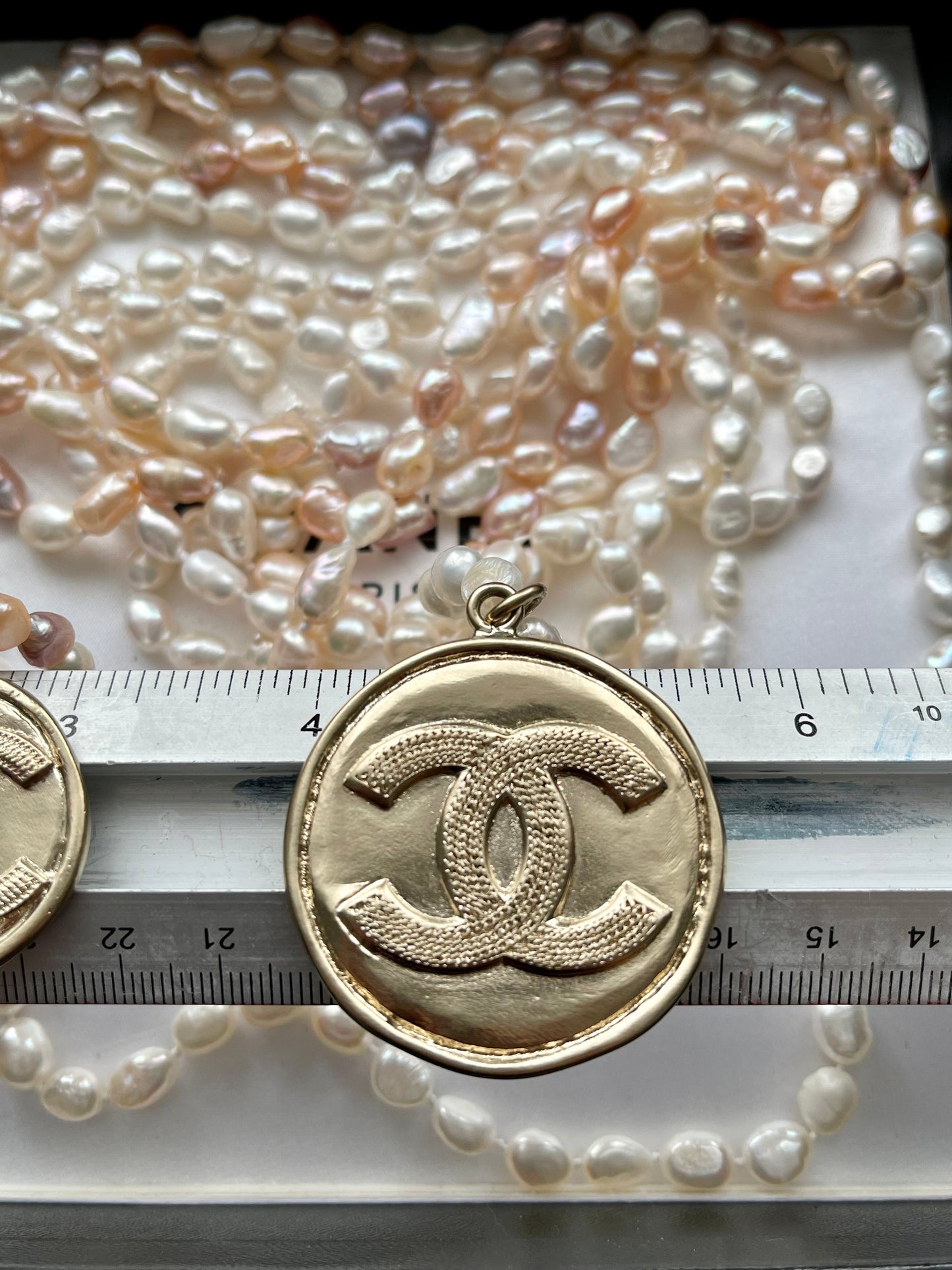 Authentic PALE GOLD reworked charm Necklace • SUPER RARE ONE OF A KIND PIECE