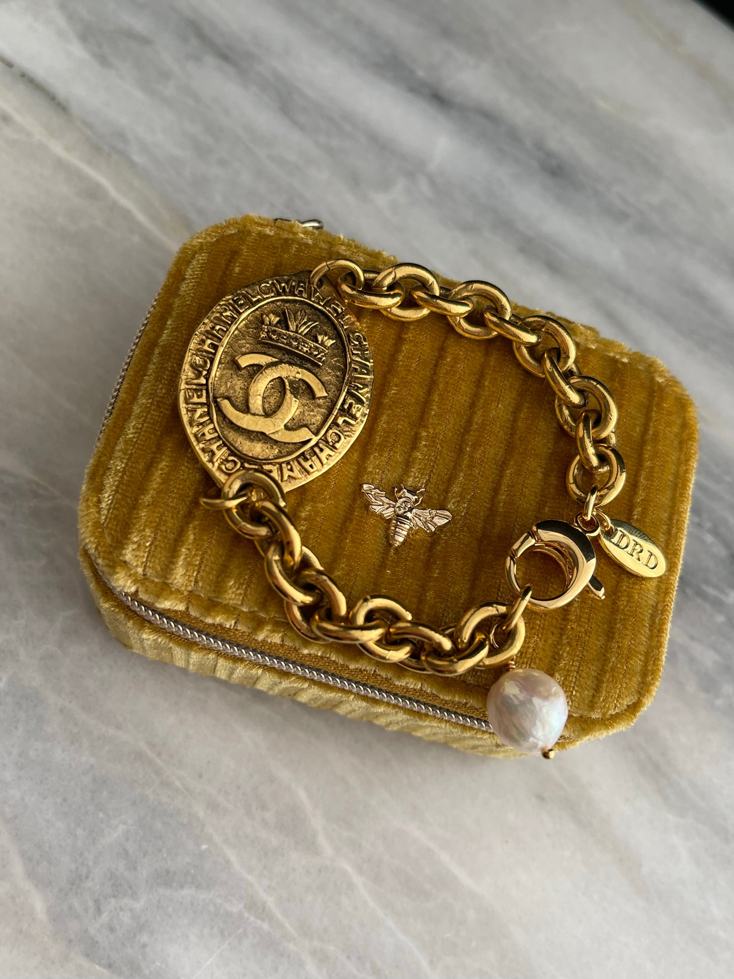 ONE OF A KIND Authentic reworked CHARM bracelet • gorgeous unique chain