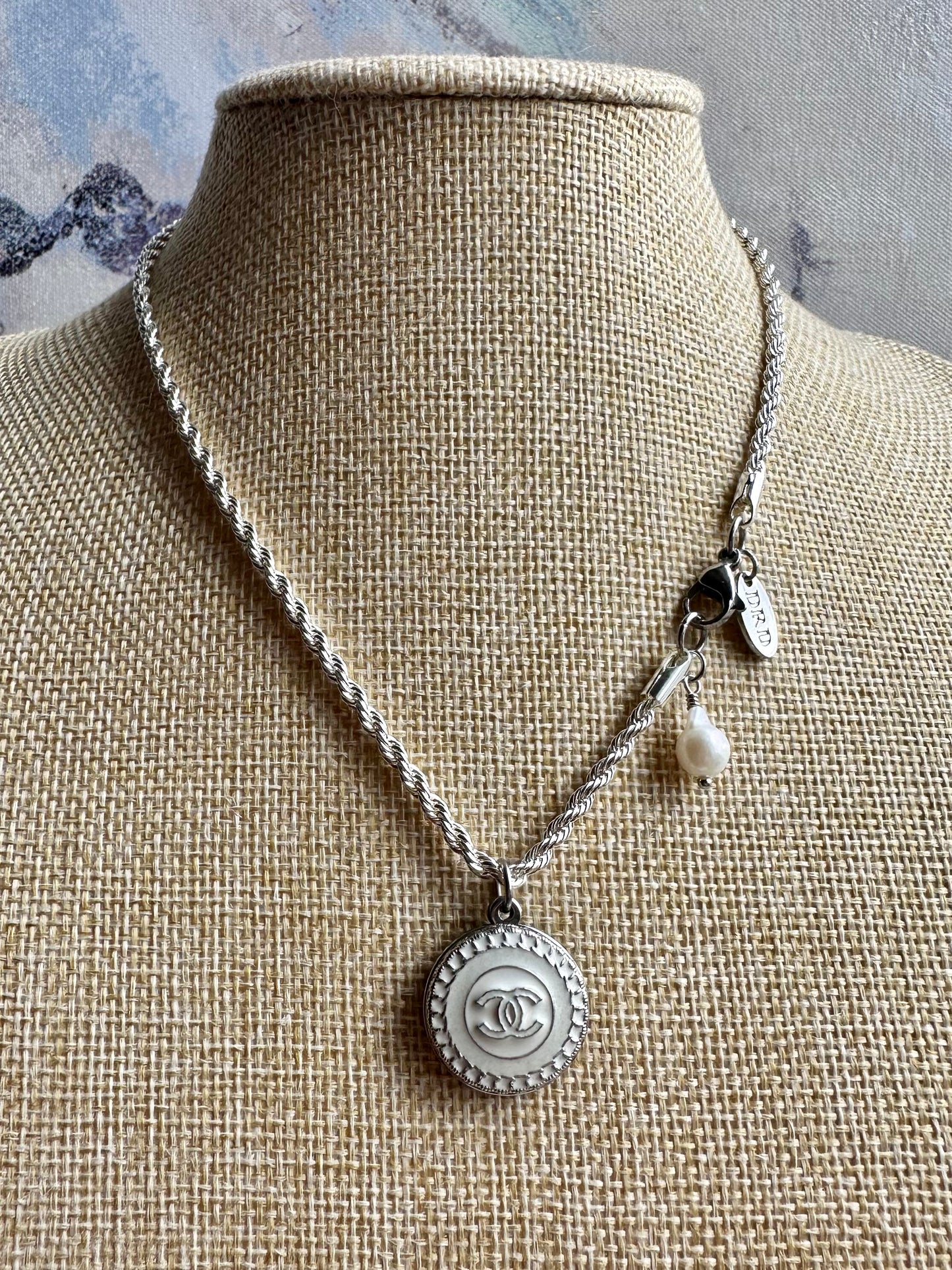 SHORT!!! RARE One of a kind Authentic Reworked button necklace