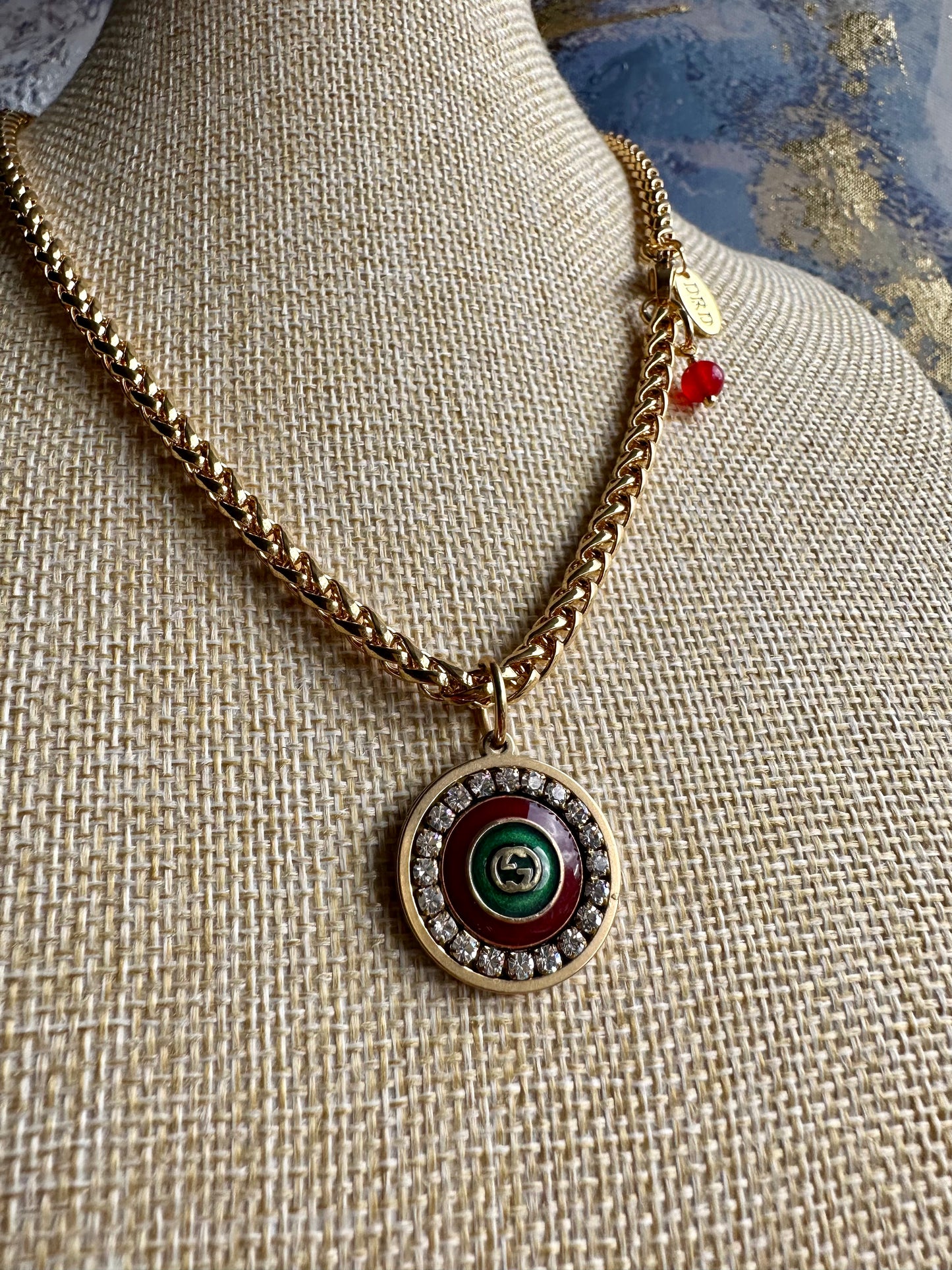 Antique Gold reworked Gucci necklace • high quality